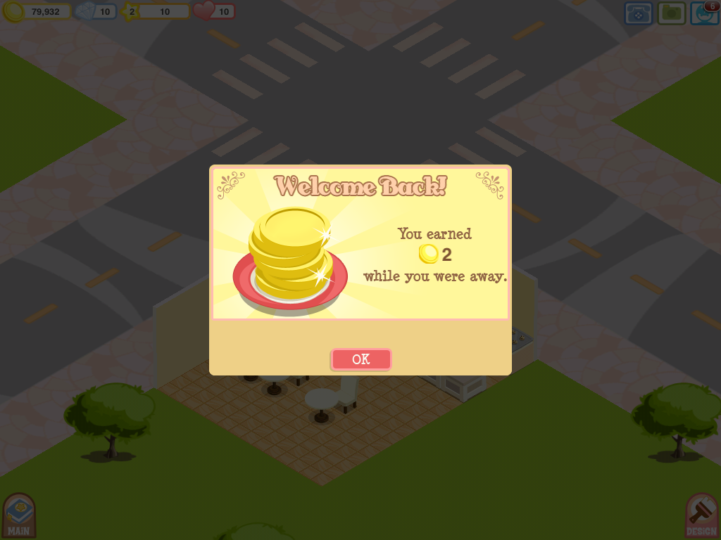 Bakery Story (iPad) screenshot: I'm rich!..