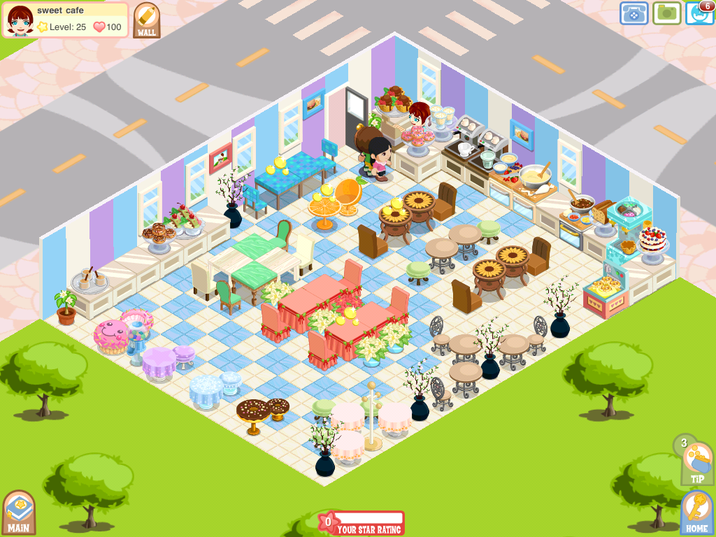 Bakery Story (iPad) screenshot: Don't dig the colors much
