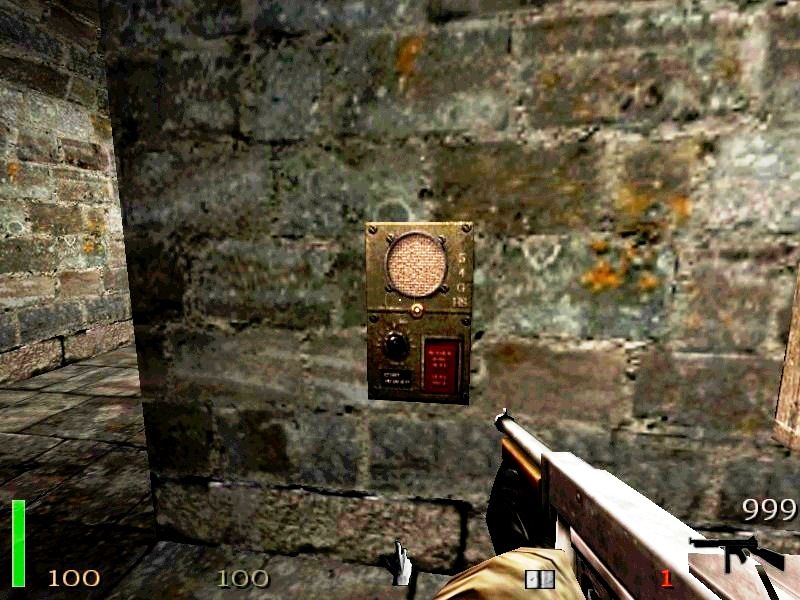 Return to Castle Wolfenstein (Macintosh) screenshot: Alarm switch