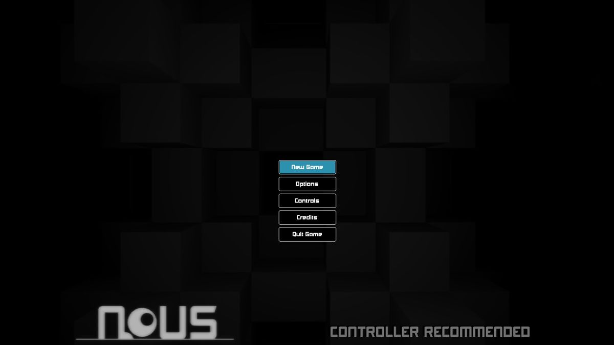 Nous (Windows) screenshot: Main menu
