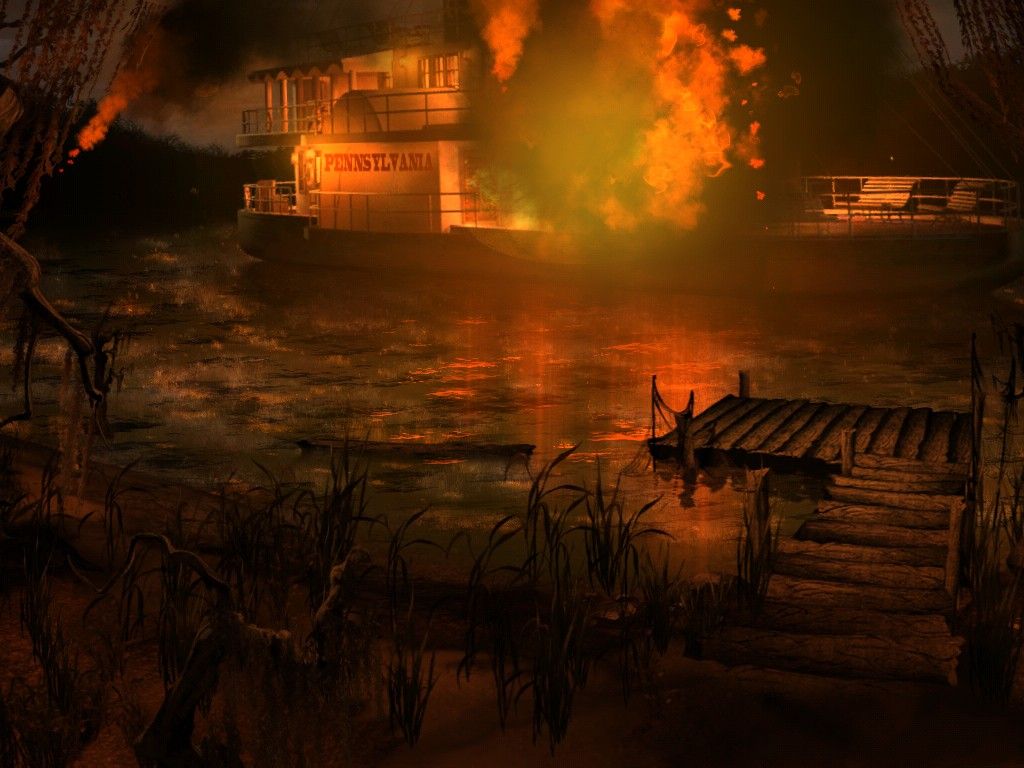 Midnight Mysteries: Devil on the Mississippi (iPad) screenshot: Samuel Clemens in real life lost his brother when the riverboat Pennsylvania exploded