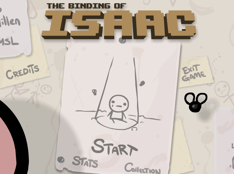 The Binding of Isaac (Windows) screenshot: Main menu