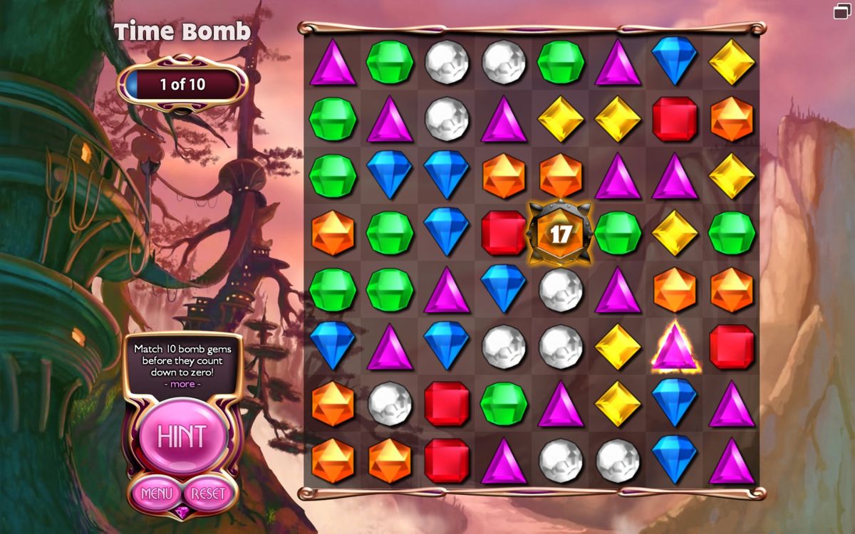 Bejeweled 3 (Windows) screenshot: Time bombs - don't let them blow