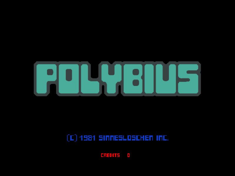 Polybius (Windows) screenshot: Title screen