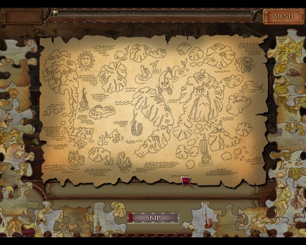 1001 Nights: The Adventures of Sindbad (Macintosh) screenshot: Mini puzzle map