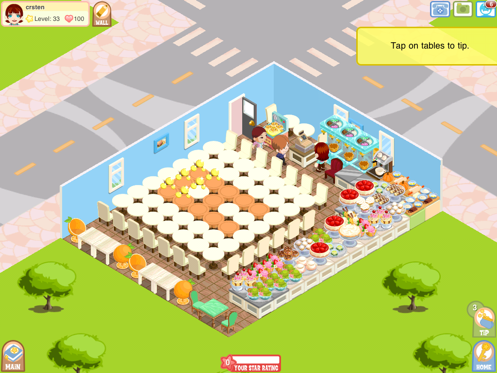Bakery Story (iPad) screenshot: Small, but cozy!