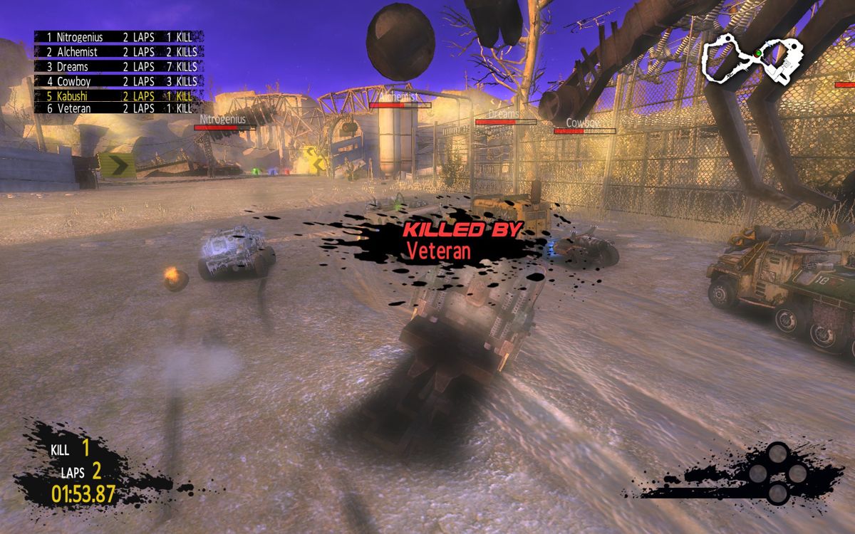 PAM: Post Apocalyptic Mayhem (Windows) screenshot: I was killed