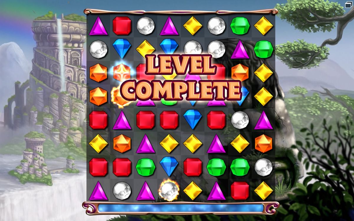 Bejeweled 3 (Windows) screenshot: Level completed