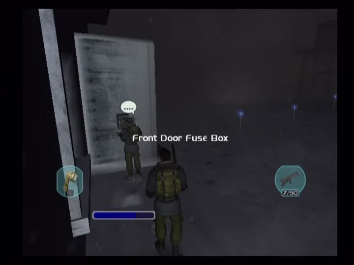 The Thing (PlayStation 2) screenshot: Order engineer NPCs to open doors you can't.