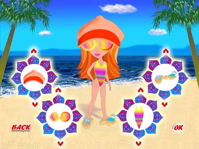 Cindy's Caribbean Holiday (Windows) screenshot: Cindy's clothes have been changed!