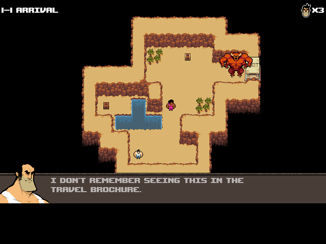 Serious Sam: The Random Encounter (Windows) screenshot: The world map of the first level
