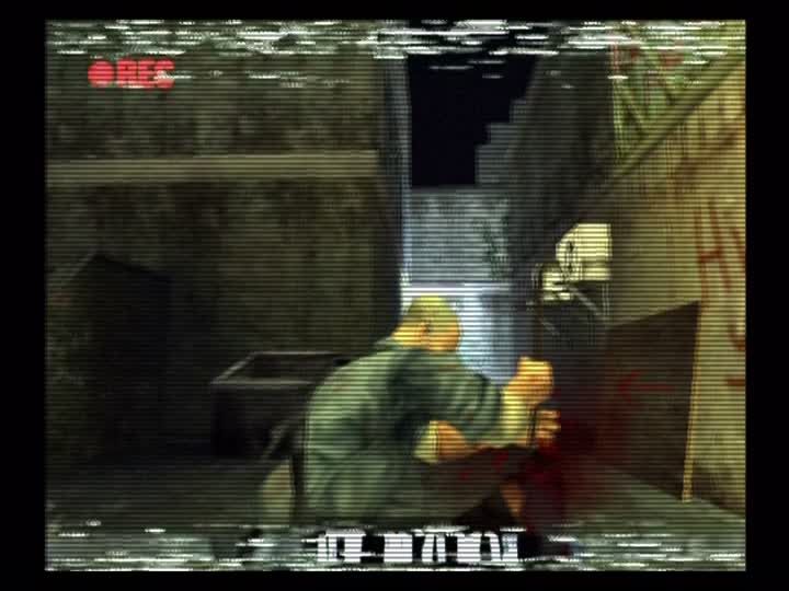 Manhunt (PlayStation 2) screenshot: SQUISH!