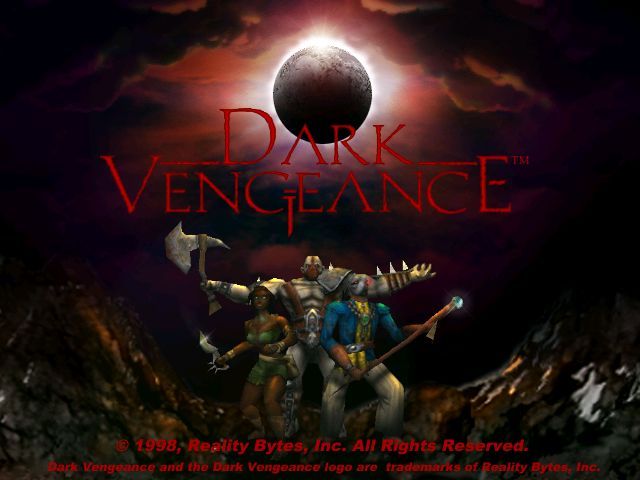 Dark Vengeance (Windows) screenshot: The game's title screen