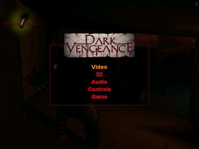 Dark Vengeance (Windows) screenshot: The options menu allows quite a bit of customisation