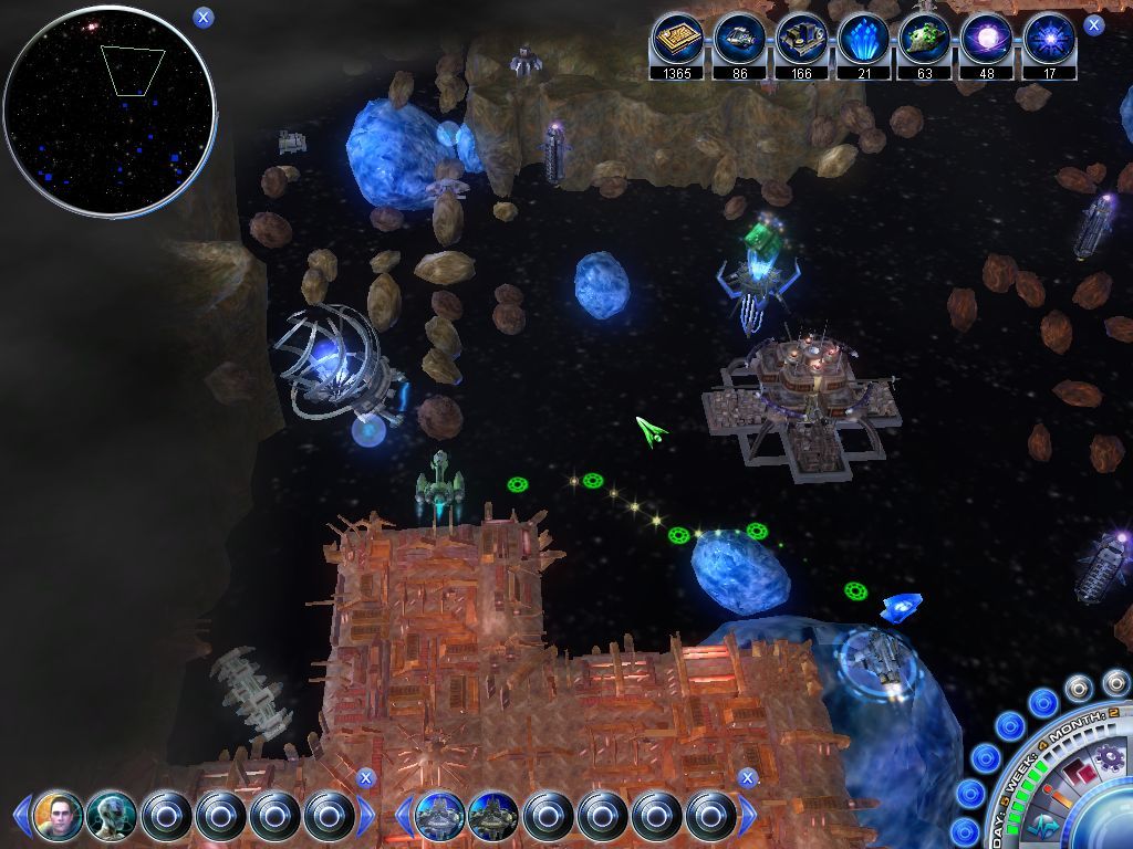 Spaceforce: Captains (Windows) screenshot: You'll spend most part of your time going from point A to point B.