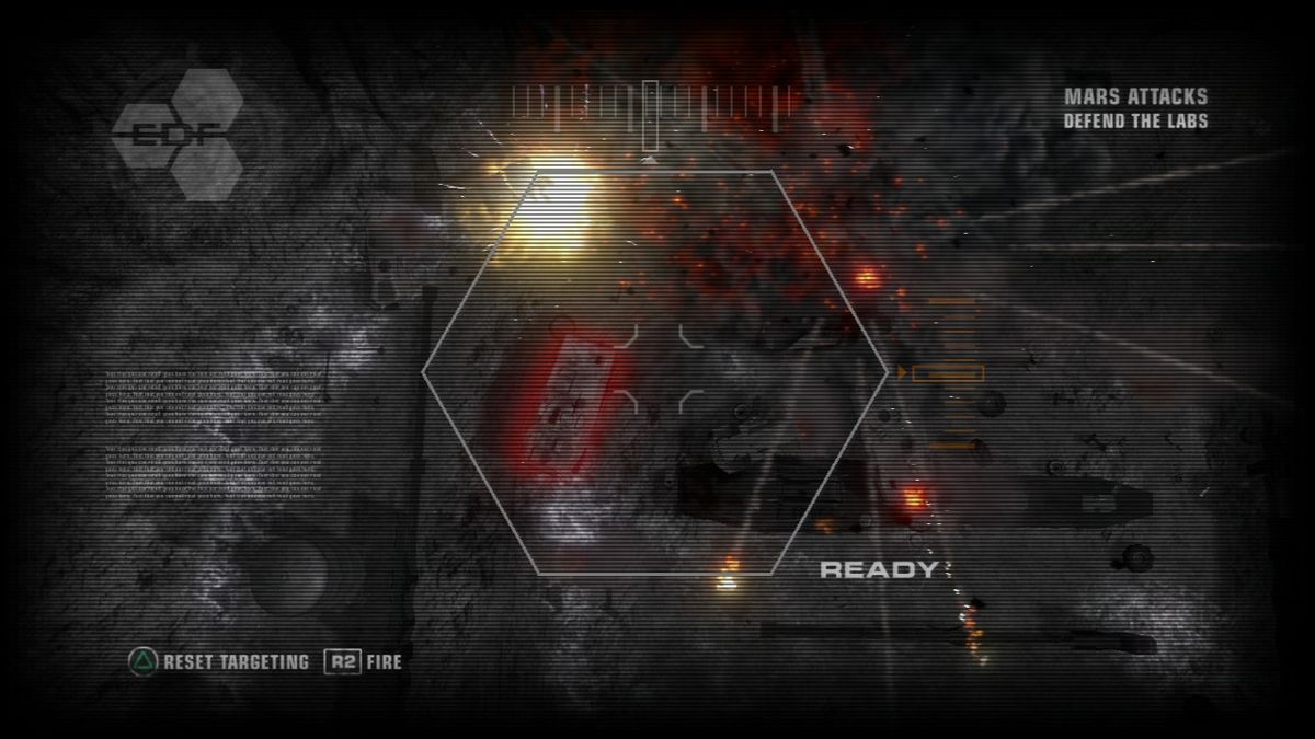 Red Faction: Guerrilla (PlayStation 3) screenshot: Using EDF artillery against their assault units.