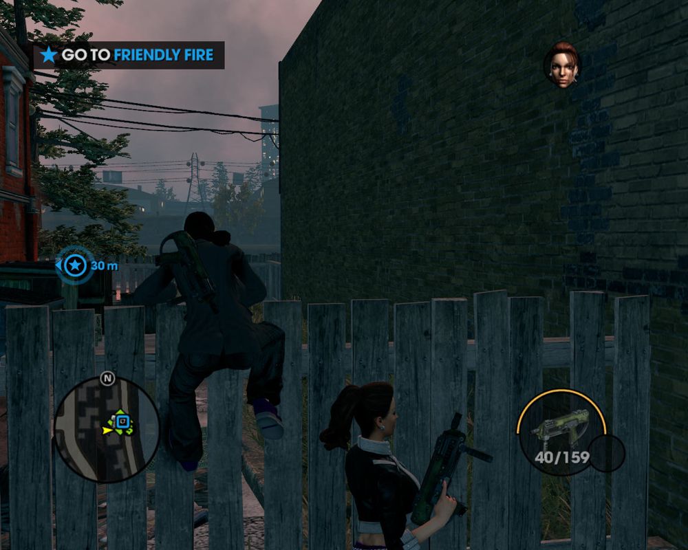 Saints Row: The Third (Windows) screenshot: You can climb over fences