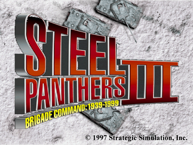 Steel Panthers III: Brigade Command - 1939-1999 (DOS) screenshot: Title screen