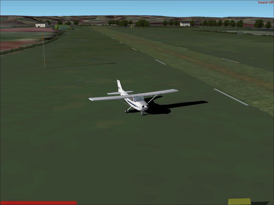 British Airports: Northern England (Part 1) (Windows) screenshot: This is the enhanced view of Coal Aston, a small rural airfield to the south of Sheffield