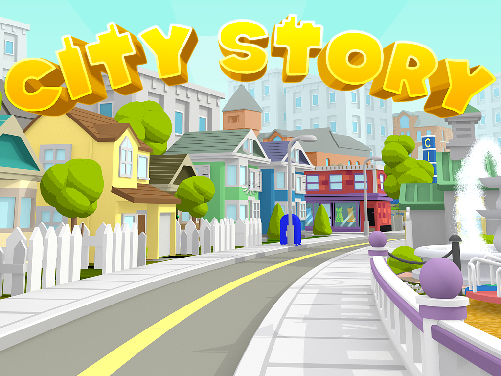 City Story (iPad) screenshot: Title screen