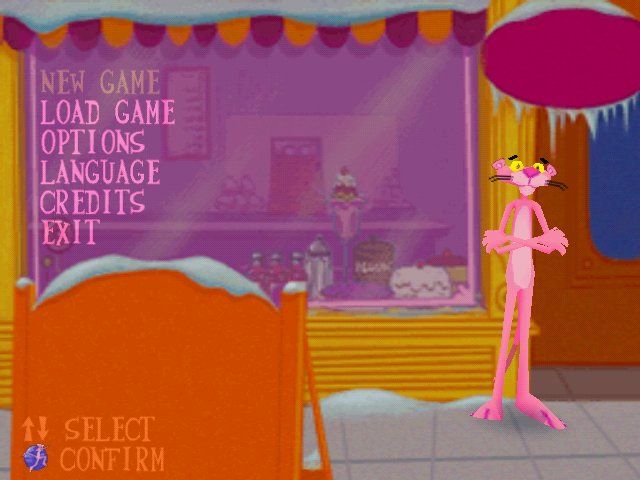Pink Panther: Pinkadelic Pursuit (Windows) screenshot: Menu