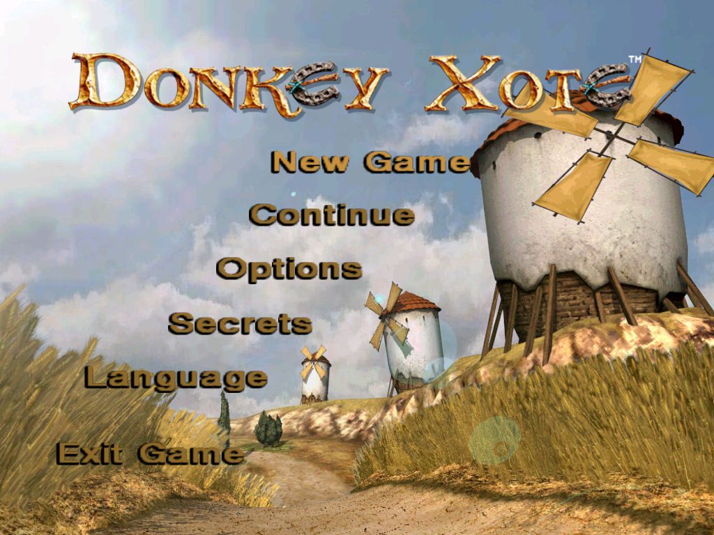 Donkey Xote (Windows) screenshot: Start screen
