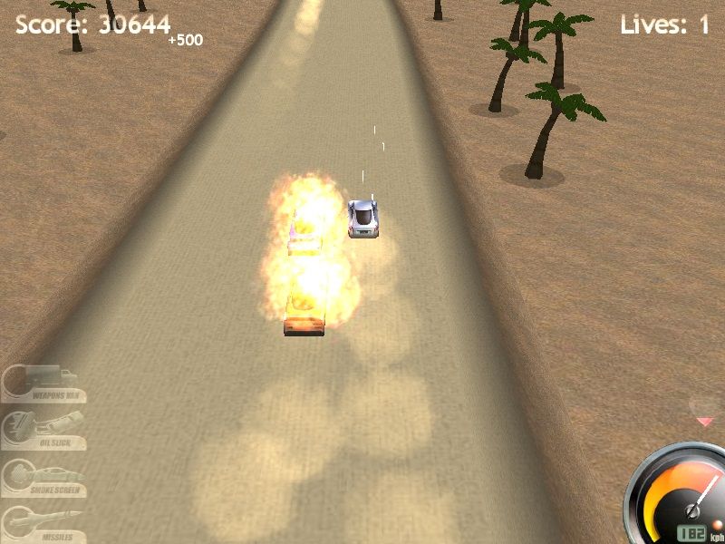 Highway Pursuit (Windows) screenshot: Fighting in the desert