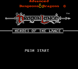 Screenshot of Heroes of the Lance (NES, 1988) - MobyGames