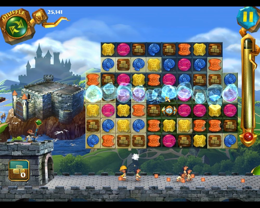 7 Wonders: Magical Mystery Tour (Windows) screenshot: The effects of using a Line bonus