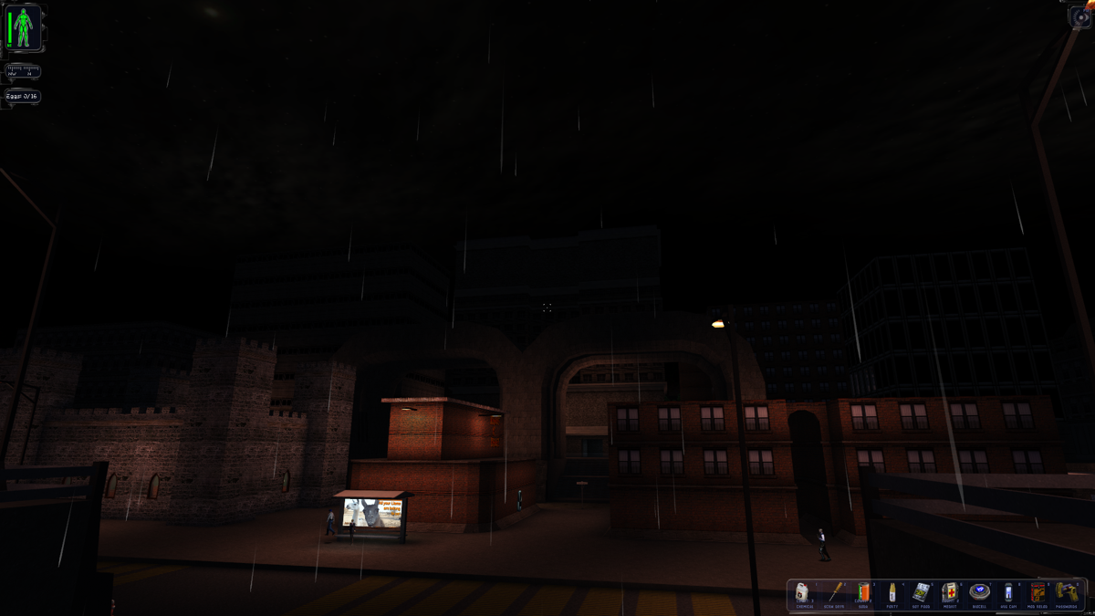 The Nameless Mod (Windows) screenshot: Central District, one of the districts of Forum City and starting point of the game.