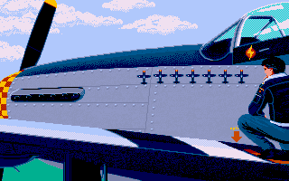 The Heroes of the 357th (DOS) screenshot: Show your air victories