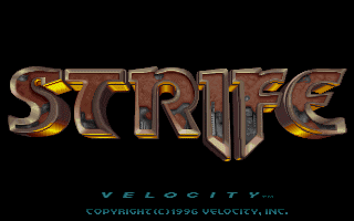 Strife (DOS) screenshot: Title Screen