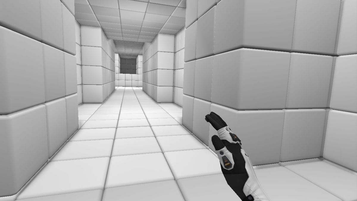 Q.U.B.E. (Windows) screenshot: It has the white rooms from <i>Portal</i>.