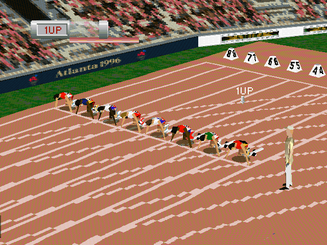Olympic Games: Atlanta 1996 (DOS) screenshot: On your marks...
