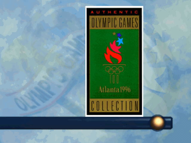 Olympic Games: Atlanta 1996 (DOS) screenshot: Yep, it's a licensed game.