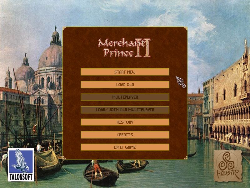 Merchant Prince II (Windows) screenshot: Main Menu (Demo)
