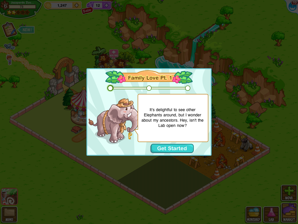 Zoo Story 2 (iPad) screenshot: Learn more about animals