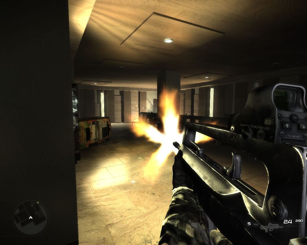Code of Honor 3: Desperate Measures (Windows) screenshot: Attacking the terrorists.