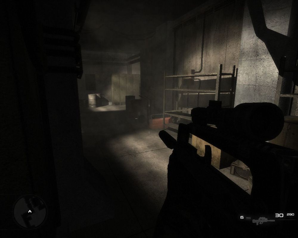 Code of Honor 3: Desperate Measures (Windows) screenshot: Lights, shadows and dust particles