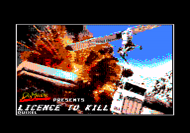 007: Licence to Kill (Amstrad CPC) screenshot: Loading screen