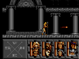 Heroes of the Lance (SEGA Master System) screenshot: Goldmoon fireballs