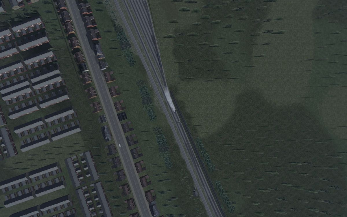 RailWorks (Windows) screenshot: (RailWorks 3: Train Simulator 2012) Top down view