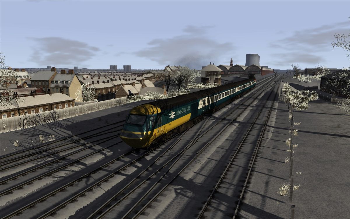 RailWorks (Windows) screenshot: (RailWorks 3: Train Simulator 2012) InterCity 125 in winter