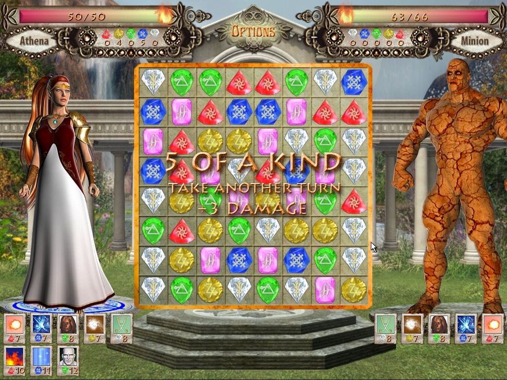 Throne of Olympus (Windows) screenshot: 5 of a kind bonus