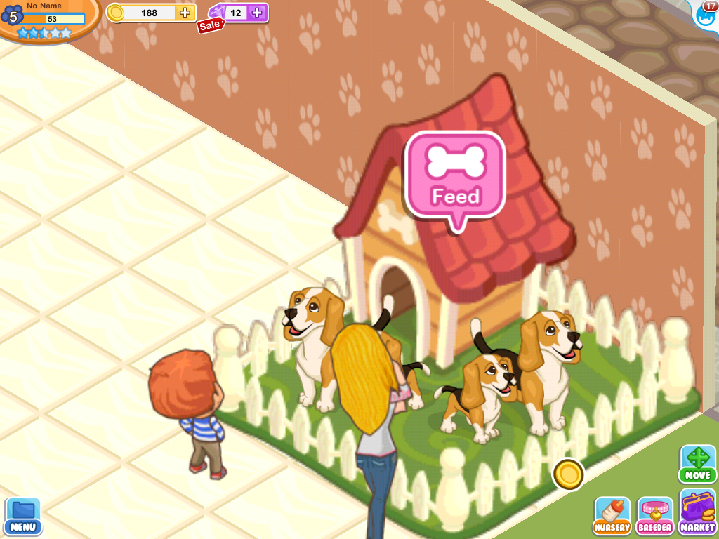 Pet Shop Story (iPad) screenshot: A dog house