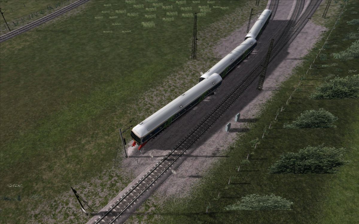 RailWorks 3: Train Simulator 2012 (Windows) screenshot: This is what happen when you spend all time looking at the scenery instead of what's in front of you