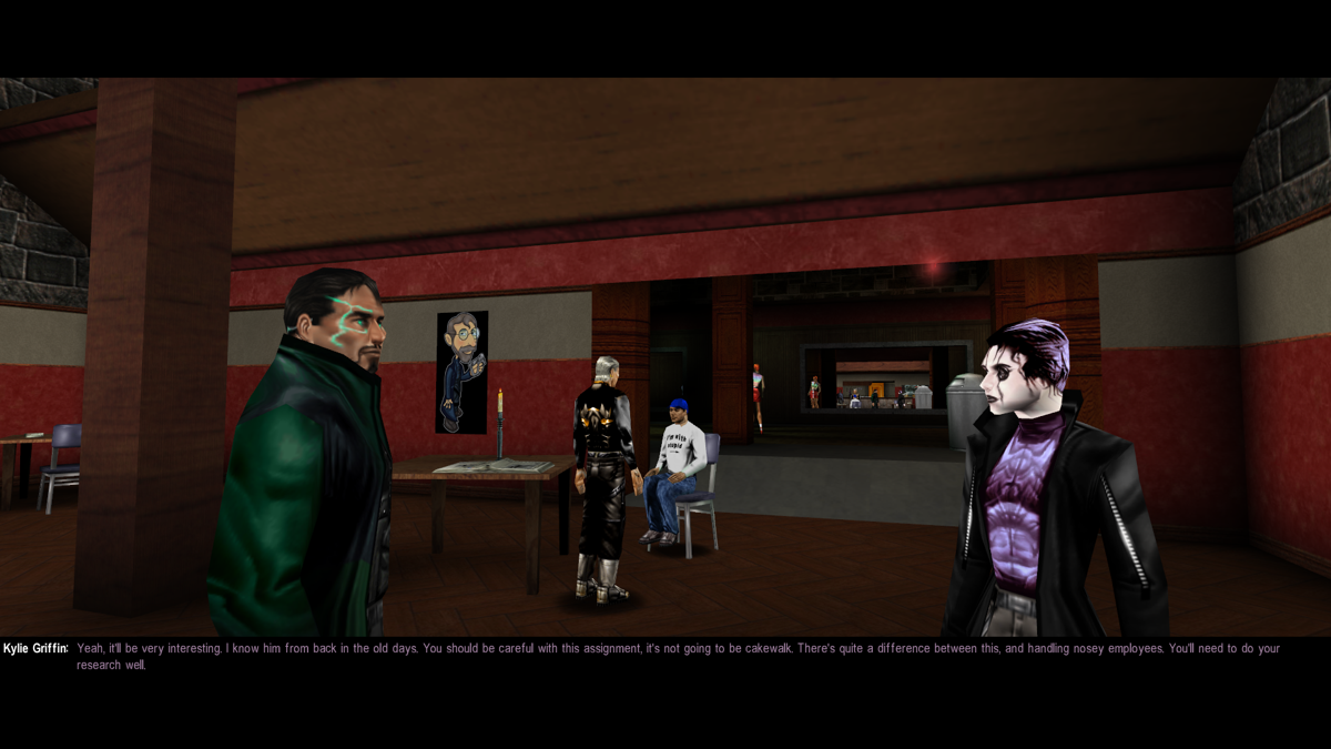 The Nameless Mod (Windows) screenshot: I am actually talking to Kylie in the front.
