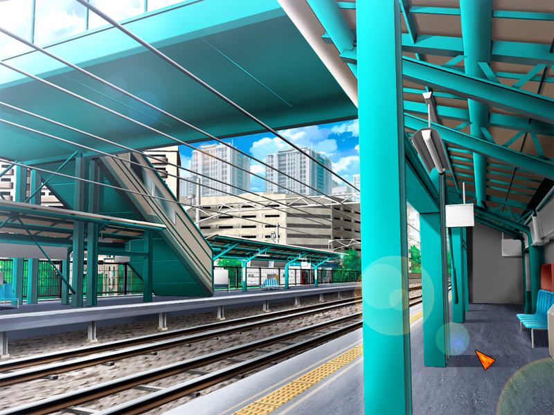 Honoo no Haramase: Tenkōsei (Windows) screenshot: Train station