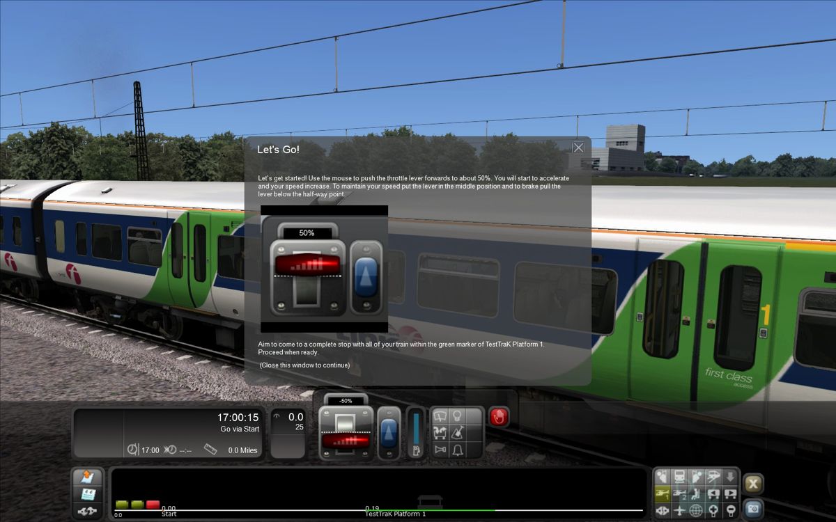 RailWorks (Windows) screenshot: (RailWorks 3: Train Simulator 2012) Tutorial instructions