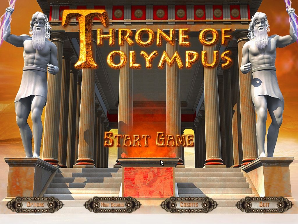 Throne of Olympus (Windows) screenshot: Main Menu